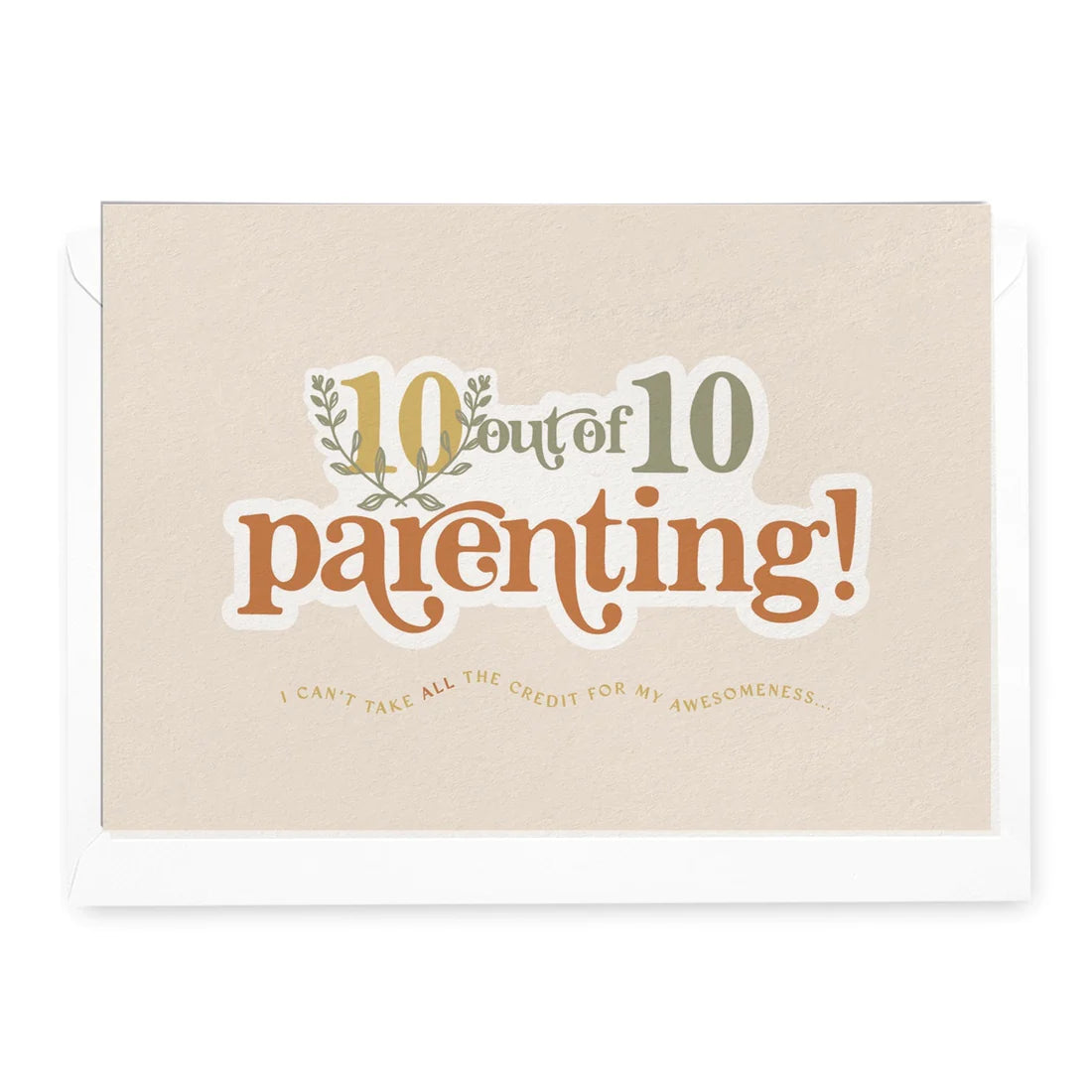'10/10 Parenting' Greeting Card
