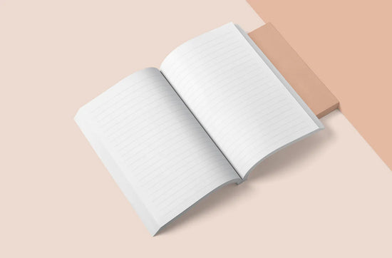 'Peach & Lilac' Lined B6 Notebook