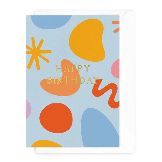 'Happy Birthday' Shapes Greeting Card
