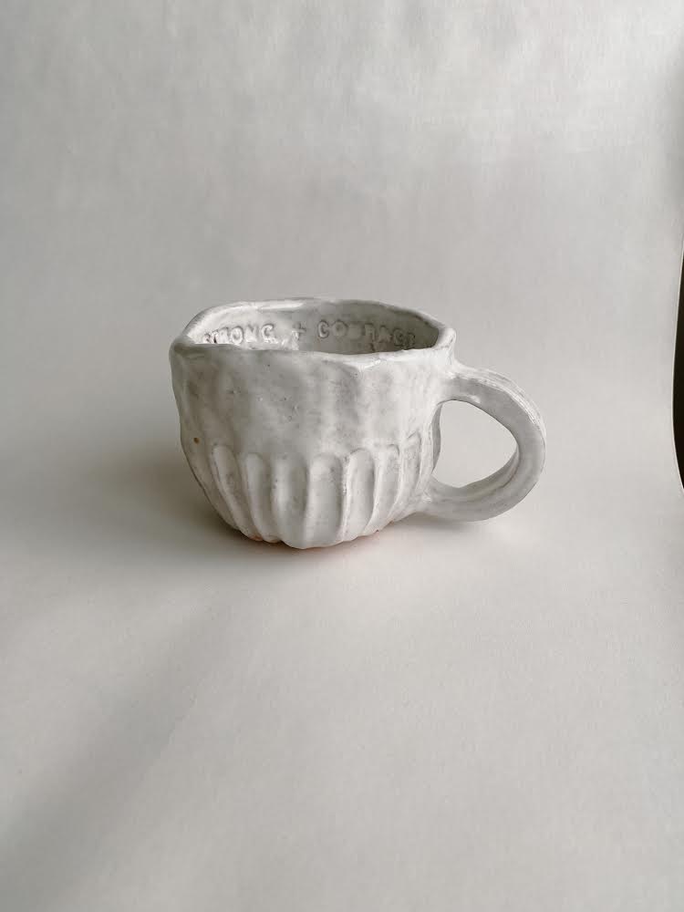 Strong & Courageous Handcrafted Ceramic Cup
