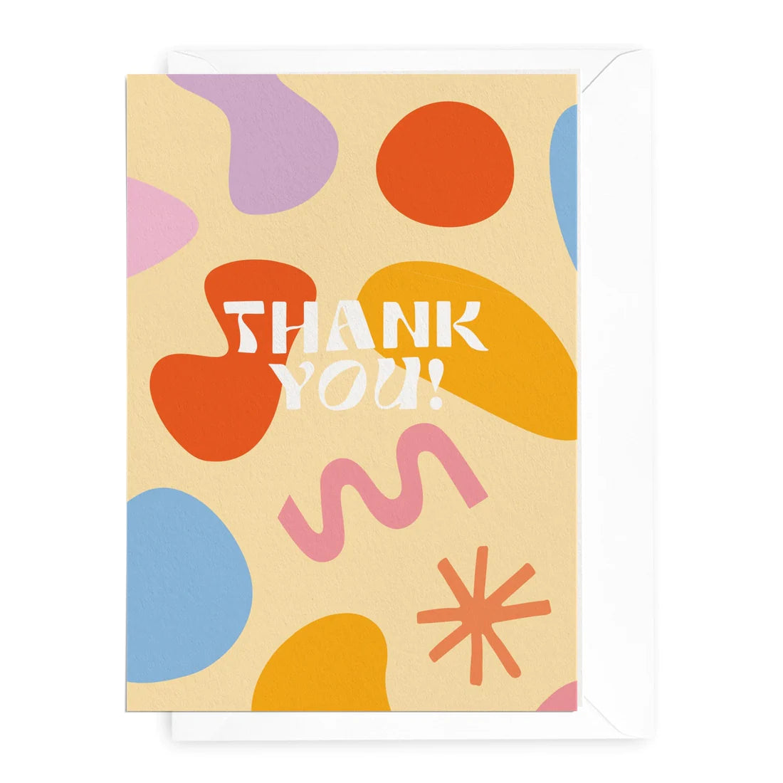 'Thank You' Shapes Greeting Card