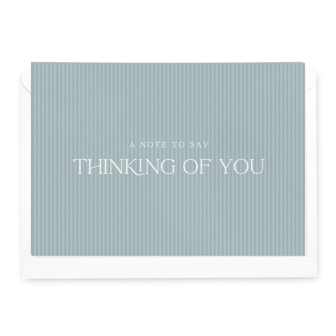 Pinstripe 'Thinking of You' Stripe Greeting Card
