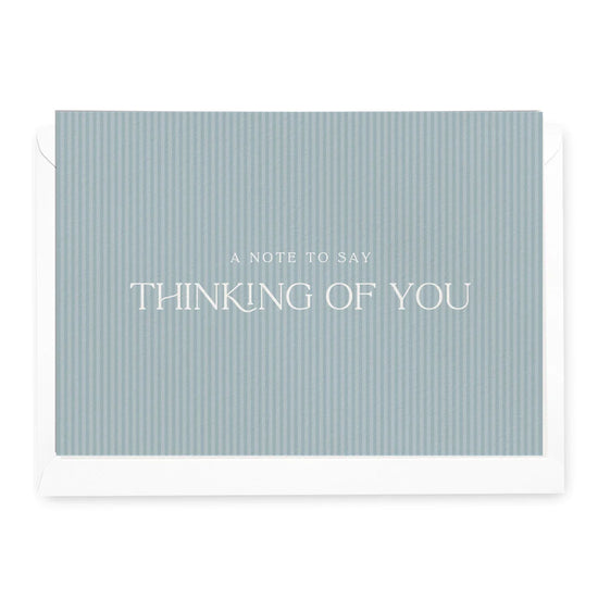 Pinstripe 'Thinking of You' Stripe Greeting Card