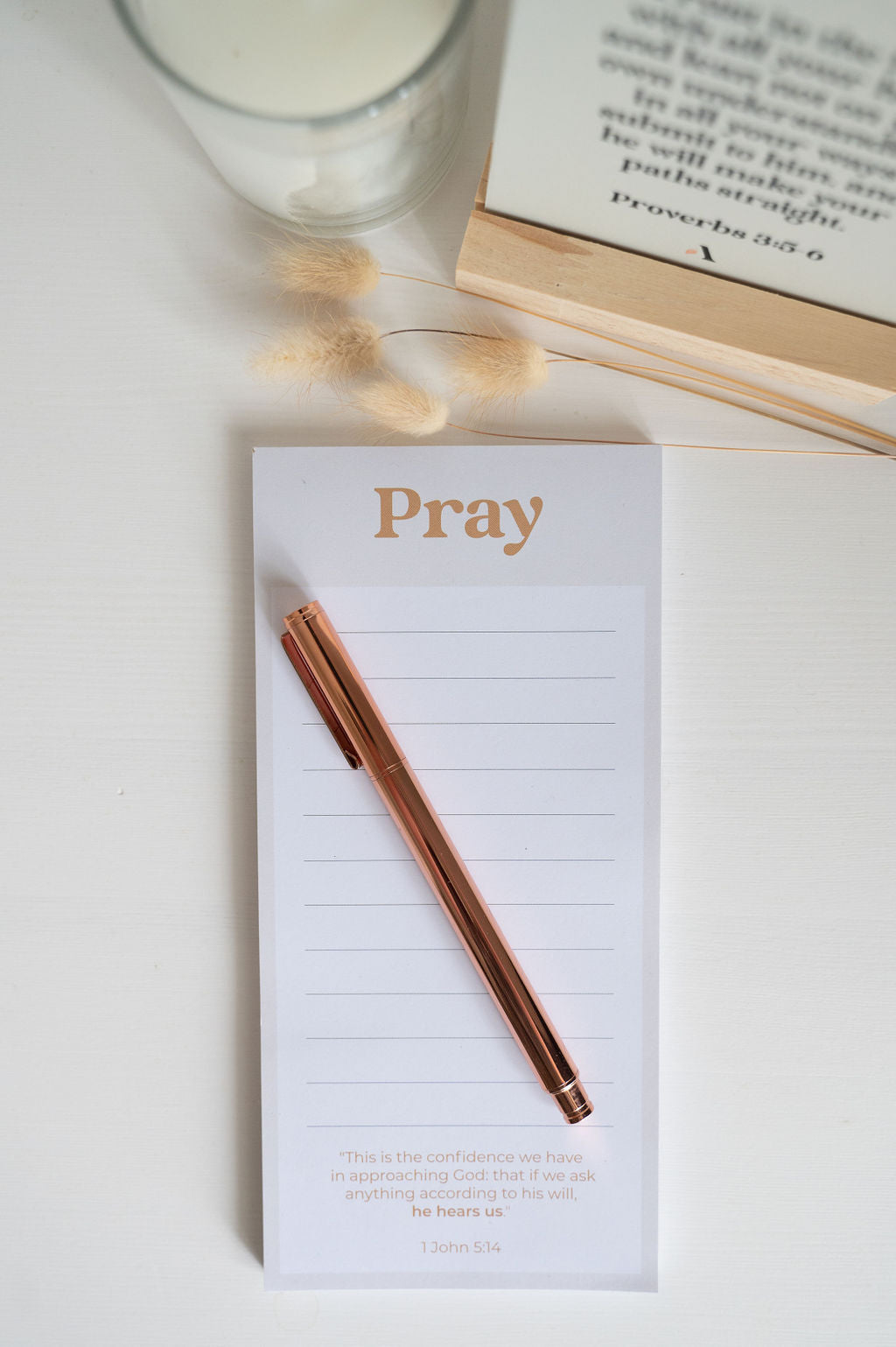'Pray' notepad