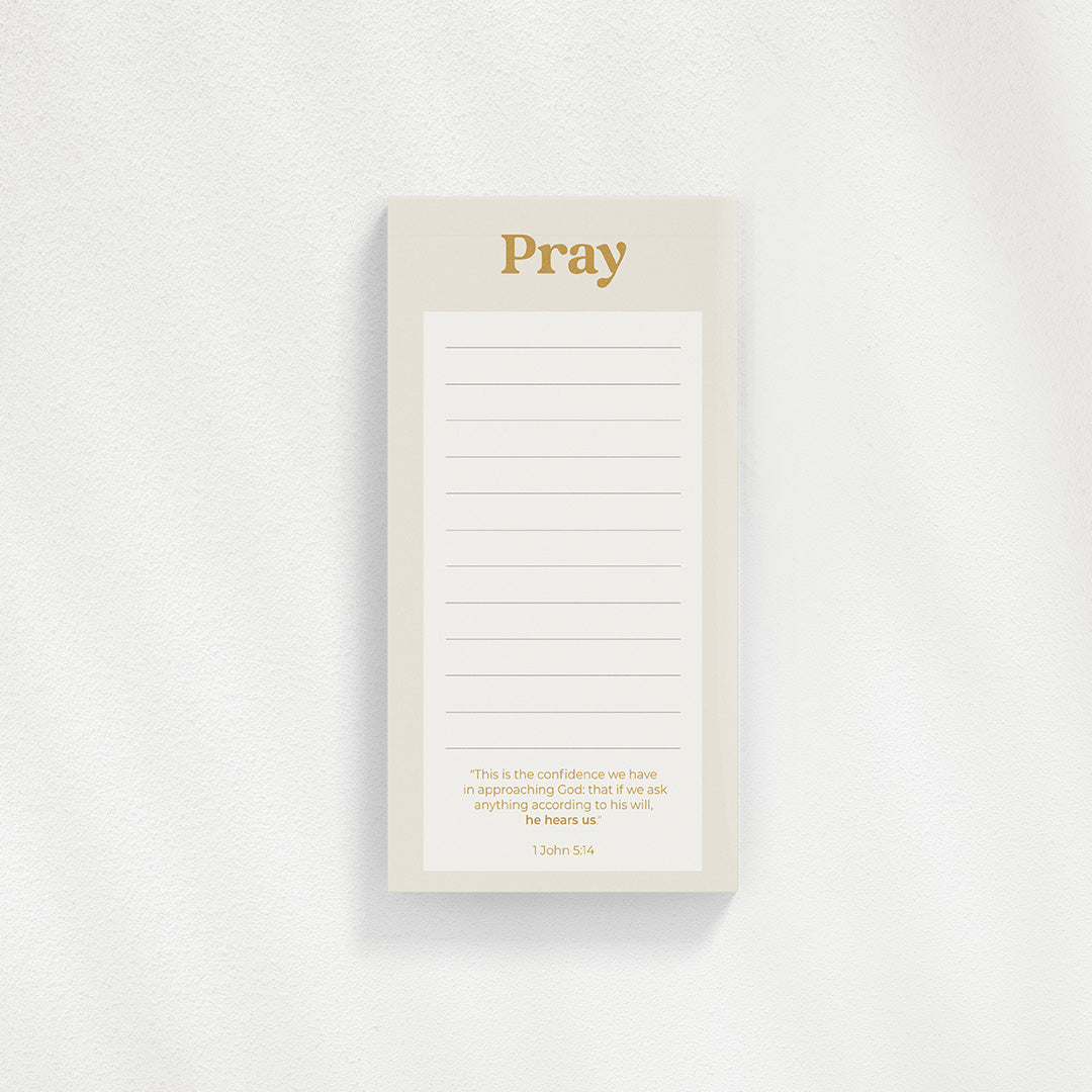 'Pray' notepad